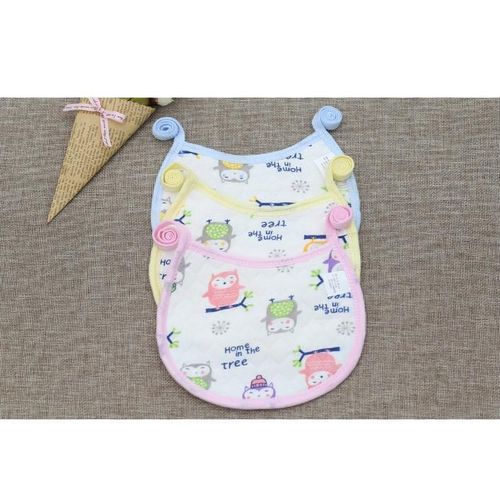 Poleey Baby Round Waterproof Saliva Towel Cute Pattern Bib Ready Stock