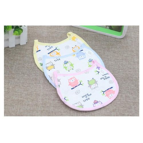 Poleey Baby Round Waterproof Saliva Towel Cute Pattern Bib Ready Stock