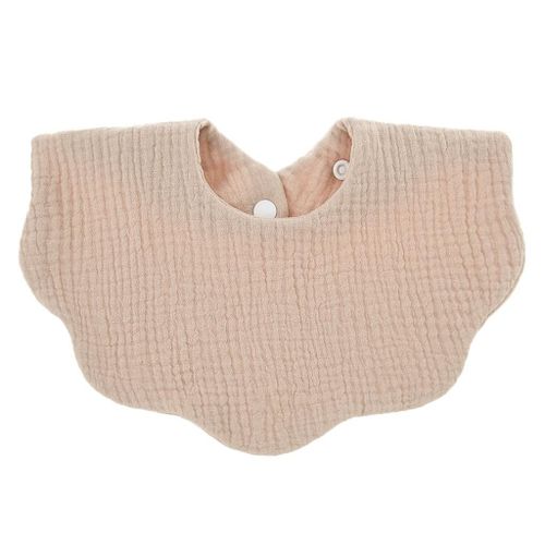 Mamimami Home Comfortable Ventilate Baby Cotton Bib Wavy Sleeveless Bibbers Burping Cloth