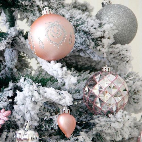 Christmas Balls Snowflake Pendants Christmas Tree Hanging Ornaments for Home Xmas New Year's Festival Decor