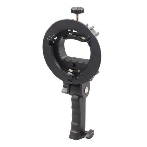 S-Type Bracket New Handheld Grip Bowens S Mount Holder For Speedlite Flash Snoot Softbox Beauty Dish Honeycomb For Godox Flash