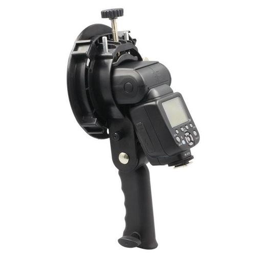 S-Type Bracket New Handheld Grip Bowens S Mount Holder For Speedlite Flash Snoot Softbox Beauty Dish Honeycomb For Godox Flash