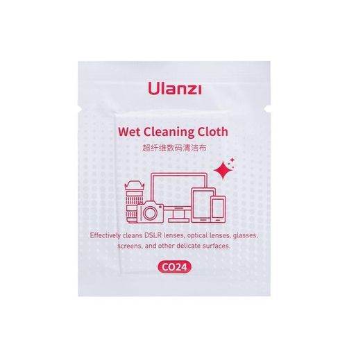 Ulanzi Co25 50 Pcs High Density Cleaner Microfiber Wet Cleaning Cloth 10*10cm For Camera Lens Smartphone Glasses Screen Wipes