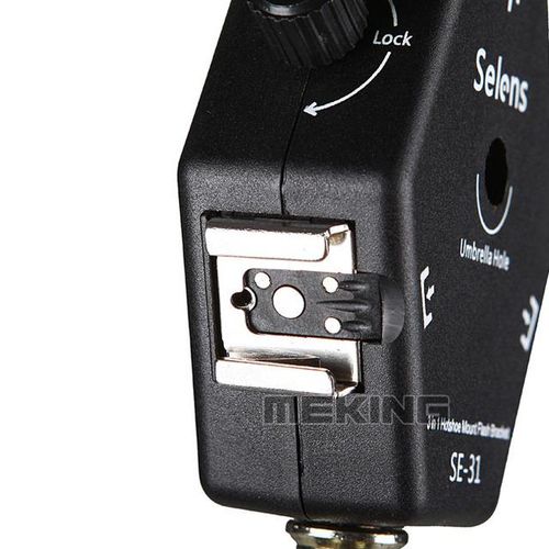 3 In 1 Se-31 Triple Head Hot Shoe Mount Flash Bracket Adapter Flash Light Bracket Light Stand Umbrella Holder For Speedlight