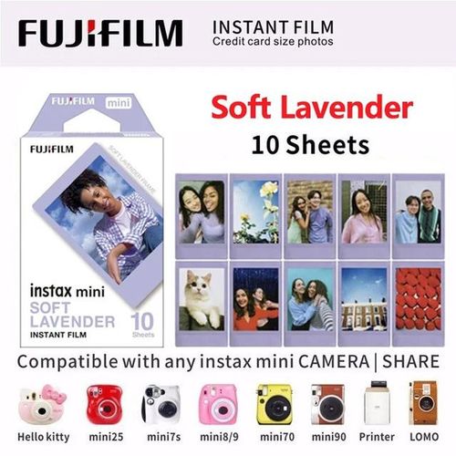 New 10-100 Sheets Fujifilm Instax Mini Film White Edge Photo Paper For Mini Liplay 12 11 9 8 40 70 90 Link Instant Camera Evo