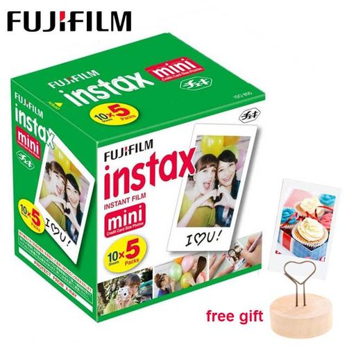 New 10-100 Sheets Fujifilm Instax Mini Film White Edge Photo Paper For Mini Liplay 12 11 9 8 40 70 90 Link Instant Camera Evo