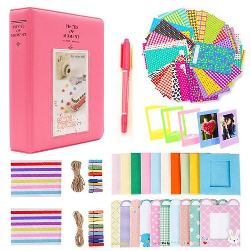 Fujifilm Instax Mini 12 11 9 8 Camera Accessories Mini Film Photo Album Wall Hang Picture Paper Frames Stickers Mark Pen Bundles