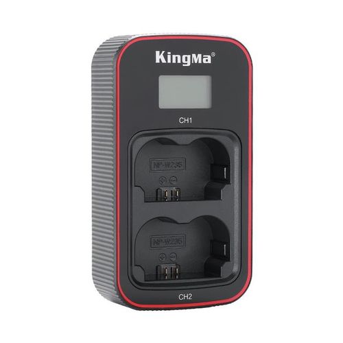 Kingma Np-W235 Rechargeable Usb Lcd Dual Charger Kit For Fujifilm Gfx50sii 100s X-T4 Xt4 Camera Np W235 Charger