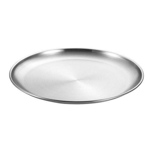 Stainless Steel Dinner Plate Stainless Steel Round Serving for Home A