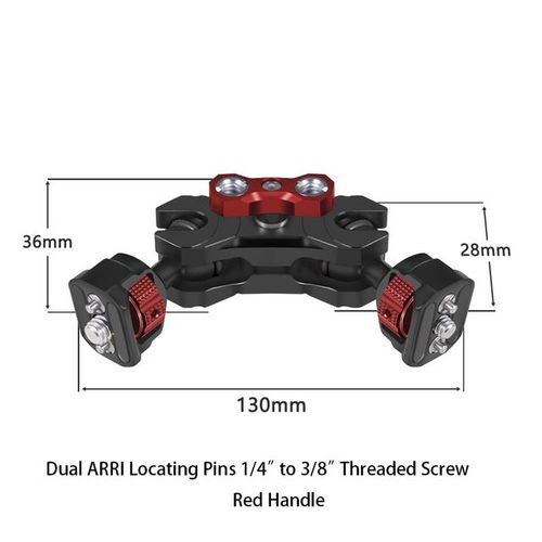 Double Ballhead 1/4" 3/8" Magic Arm Arri Locating Pin 20mm Ball Adapter Mount For Dslr Camera Cage Bmpcc Monitor Light Bracket