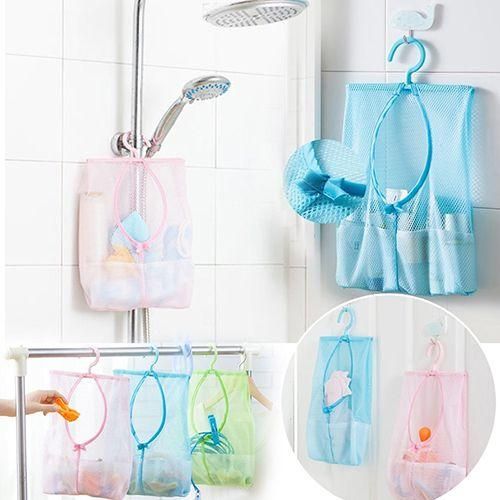 Kitchen Bathroom Underwear Socks Sundries Storage Hanging Multipurpose Mesh BagGreen