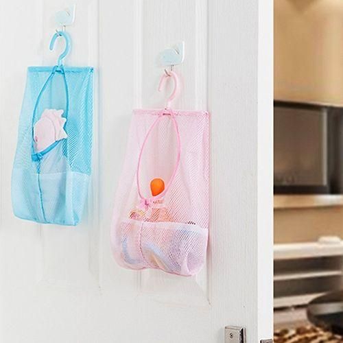 Kitchen Bathroom Underwear Socks Sundries Storage Hanging Multipurpose Mesh BagGreen