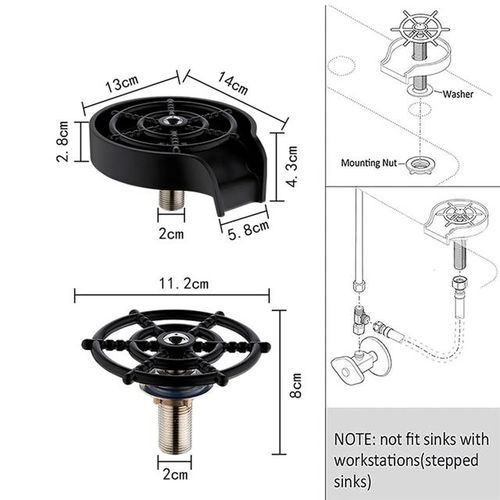 Kitchen Faucet Bottle Washer Quick Rinser For Baby Bottle Bar Gl Rinser Kitchen Sink Automatic Flushing Device