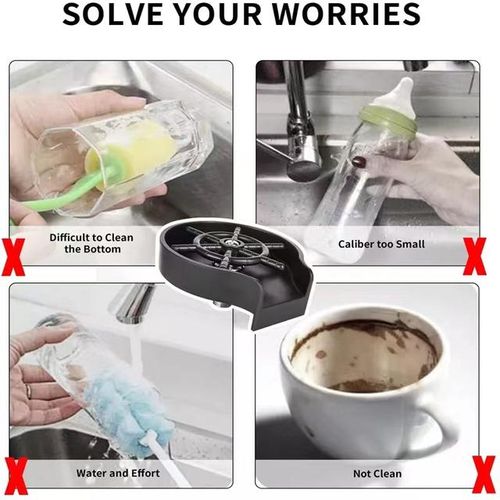 Kitchen Faucet Bottle Washer Quick Rinser For Baby Bottle Bar Gl Rinser Kitchen Sink Automatic Flushing Device