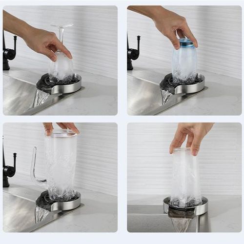 Kitchen Faucet Bottle Washer Quick Rinser For Baby Bottle Bar Gl Rinser Kitchen Sink Automatic Flushing Device