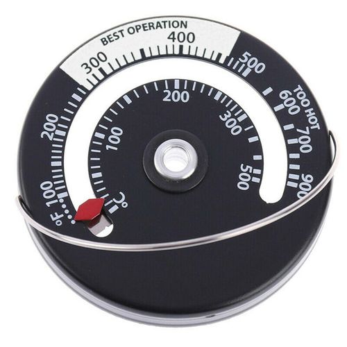 (SU)Magnetic Woodstove Pipe Fireplace Flue Burner Heat Temperature Gauge