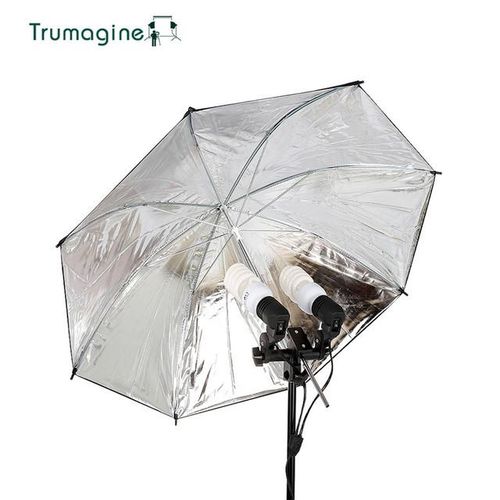 Trumagine Double Head Photography Studio Light Fitting Photo Lighting E27 Socket Bulb Holder Flash Umbrella Bracket Eu Us Plug