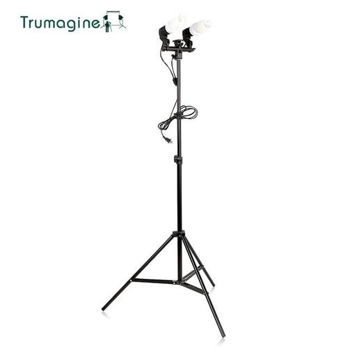 Trumagine Double Head Photography Studio Light Fitting Photo Lighting E27 Socket Bulb Holder Flash Umbrella Bracket Eu Us Plug