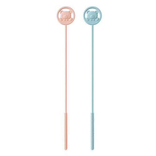 Extra Long Pipe Cleaner Sips 3pack Reusable Straw amp Lid Brushes Pink Blue