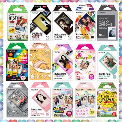 Fujifilm Instax Mini Color Film 10-50 Sheets For Fuji Instant Camera Mini 11 Mini 9 8 25 7s Camera Liplay Mini Link 2 Sp-1 Sp-2