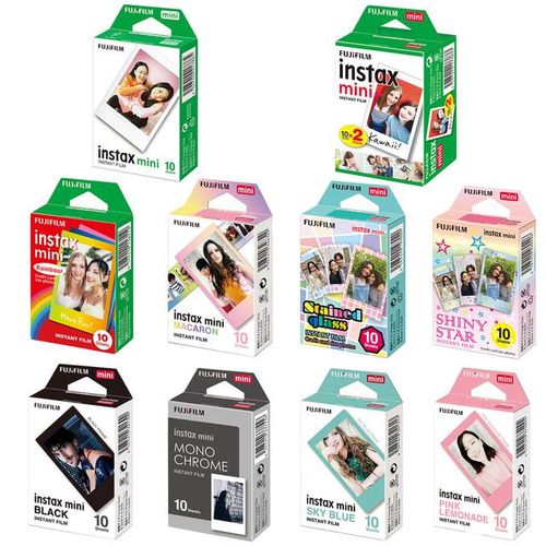 Fujifilm Instax Mini Color Film 10-50 Sheets For Fuji Instant Camera Mini 11 Mini 9 8 25 7s Camera Liplay Mini Link 2 Sp-1 Sp-2