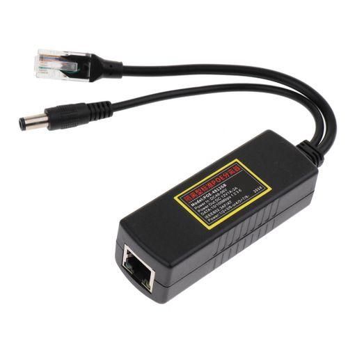 PoE Over Ethernet Splitter 48V To 12V Support   802.3 AF/AT Power NO5111