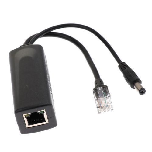 PoE Over Ethernet Splitter 48V To 12V Support   802.3 AF/AT Power NO5111