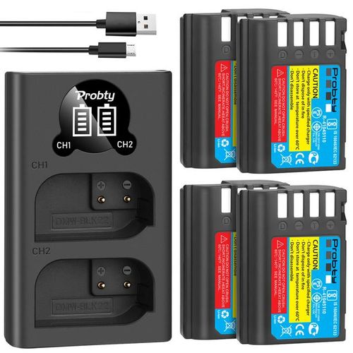 New Dmw-Blk22 Dmwblk22 Blk22 For Panasonic Lumix Dc-S5 Dc-S5 Ii Dc-S5 Iix Gh5 Ii Gh6 S5ii S5iix S5m2 S5m Or Led Charger