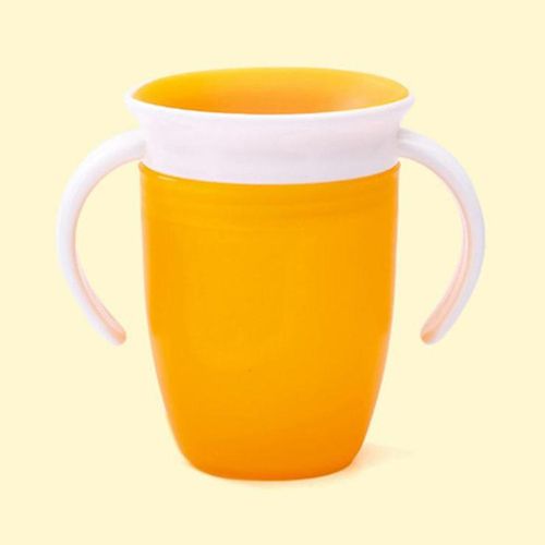 Toddler Sippy Water Cup with Handles 360 Degrees Spill-Proof Leak-Proof Break-Proof Kids Slow Drinking Trainer Smart Cup New NO5147