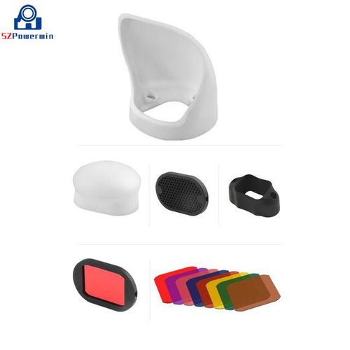 Flash Diffuser Kit Softbox Reflector Honeycomb Grid Color Gels Magnetic Attachment Soft Light Ball For Speedlight Fit For Magmod