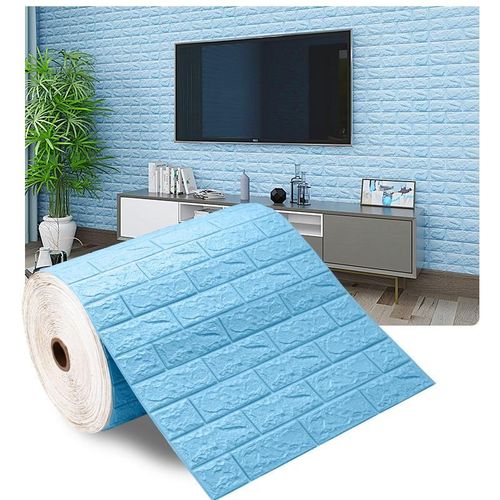 5m/10m 3D Wall Sticker Imitation Brick Bedroom Home Decor Waterproof Self-adhesive DIY Wallpaper For Living  More