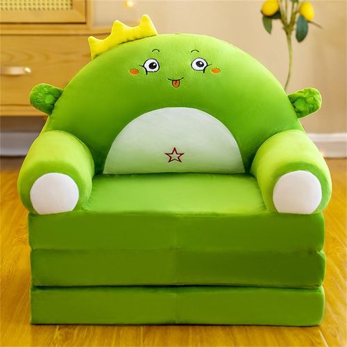 Cushion Plush Sofa Backrest Armchair 2 In 1 Foldable Sofa Cute Cartoon Lazy Sofa Flip Open Sofa Without Inner  More