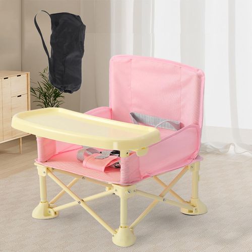 Children Booster Seat Easy Cleaning Baby Dining Seat Pink