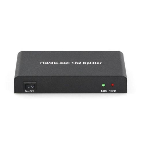 Sdi Splitter 1X2 Video Converter 3G/Hd/Sdi Repeater Support 1080P Distribution Extender for Projector Monitor Camera(Eu Plug)