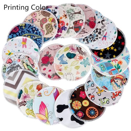 10 Pcs Reusable Bamboo Breast Pad Nursing Pads for Mum Washable Waterproof Pregnant 4.7 inch