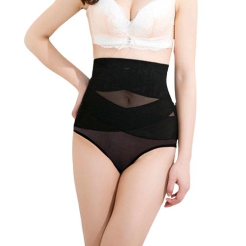 High Waisted Shapewear with Double-layered Crossover Design for Postnatal Mothers Clothes NO5233