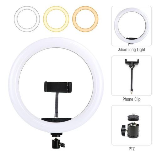 13inch 33cm Led Selfie Ring Light Dimmable Photography Fill Lamp For Phone Makeup Youtube Live Vk Video Photo Studio Ringlight