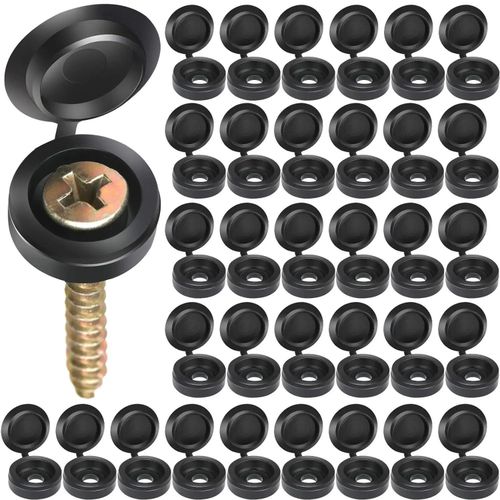 500/100Pcs Nails Screw Caps Plastic Protective Covers 7 Colors Phillips Screw Decorative Cover Cross Screw Foldi More
