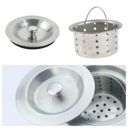 1pc Stainless Steel Kitchen Sink Filter Baket Sink Sper Cap Strainer Plug Water Basin Bathroom Draine Accessories Anti-Rust