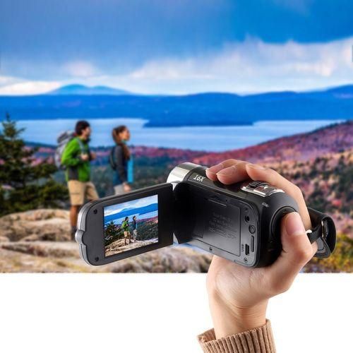 1080P HD 16X Digital Zoom 16.0 MP Digital Video Camera Recorder With 2.7 Inch LCD Screen  Black