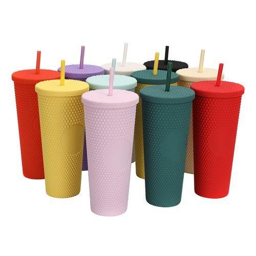 710ML24OZ Large Capacity Water Cup Fully Studded Matte