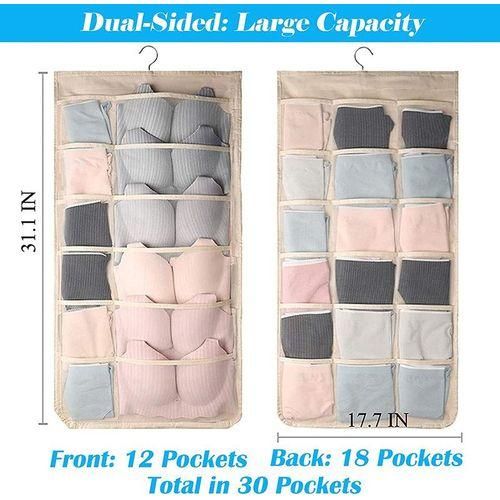 WallMounted DoubleSided Wall Storage Bag