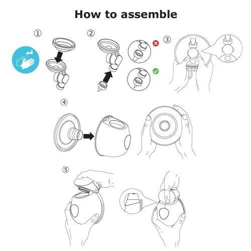 Bebebao BBP1 2 Pack Wearable Electric Breast Pump Hands