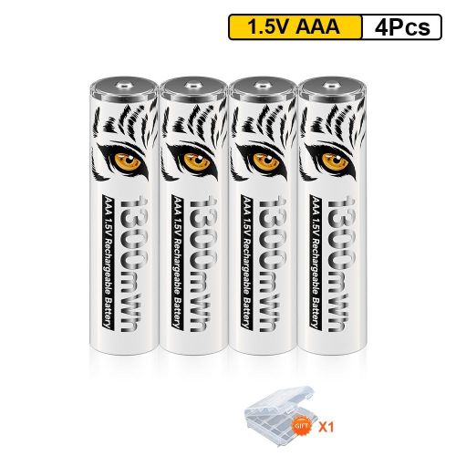 PALO 1300mWh 1.5V AAA Rechargeable Li-Ion Battery AAA 3A Bateria Batteries for Camera Toy Car Clocks Comput More
