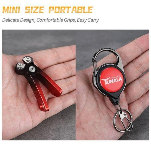 Aluminum Alloy Mini Fishing Line Cutters With Retractors