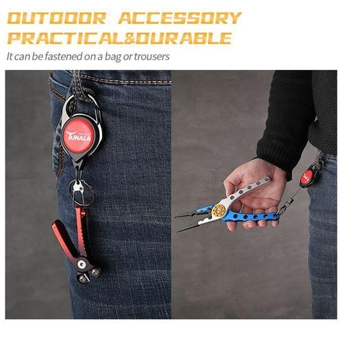 Aluminum Alloy Mini Fishing Line Cutters With Retractors