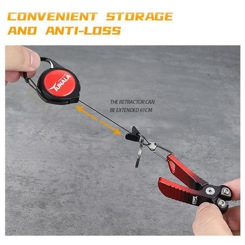Aluminum Alloy Mini Fishing Line Cutters With Retractors