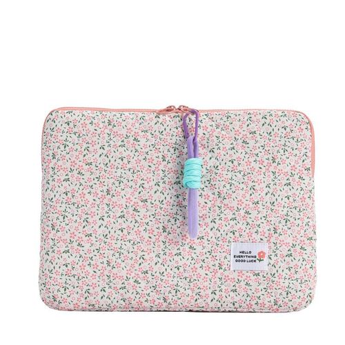Laptop Bag Korean Small Floral Ipad Tablet Protective Case Japanese and Korean Small Fresh Girl 14-Inch Liner Bag