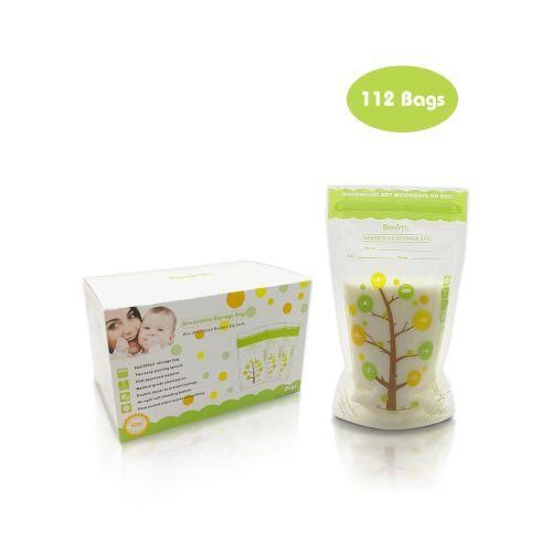 Bimirth 112 PCS Breast Milk Storage Fresh Bags 200ML