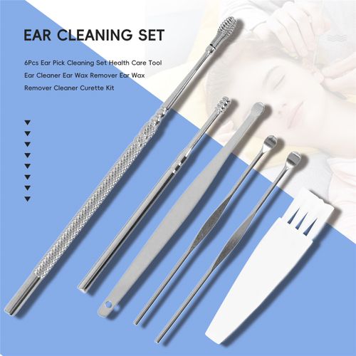 6Pcs Ear Pick Cleaning Set Health Care Tool Ear Wax Remover